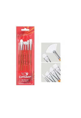 Kit Pincel Sintetico C/6 595 Condor